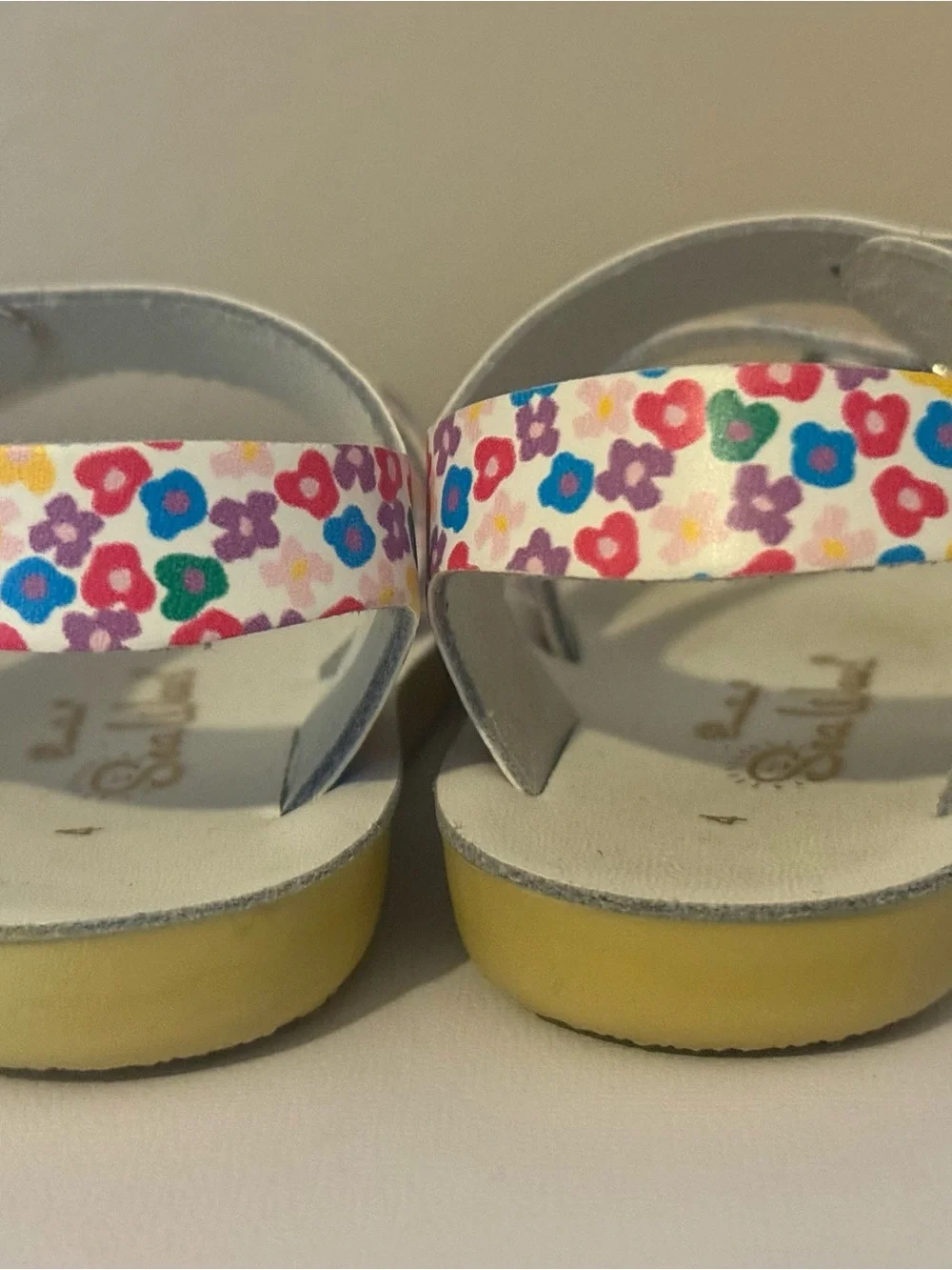 Sun-San Sea Wees Double-Buckle Floral Sandals